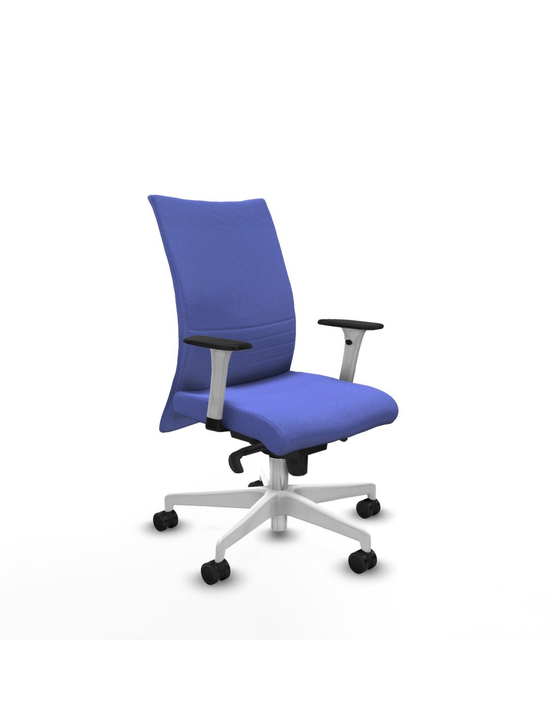 Piqueras y Crespo Albacete confidente sincro bali azul claro brazos 1D blancos base blanca ruedas 65 mm nailon