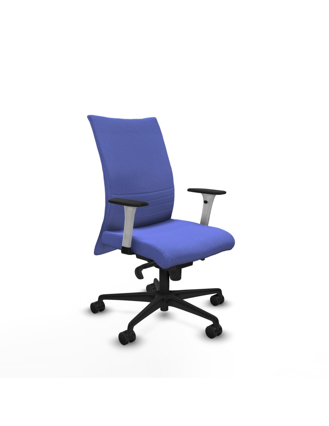 Piqueras y Crespo Albacete confidente sincro bali azul claro brazos 1D blancos base nailon ruedas 65 mm nailon