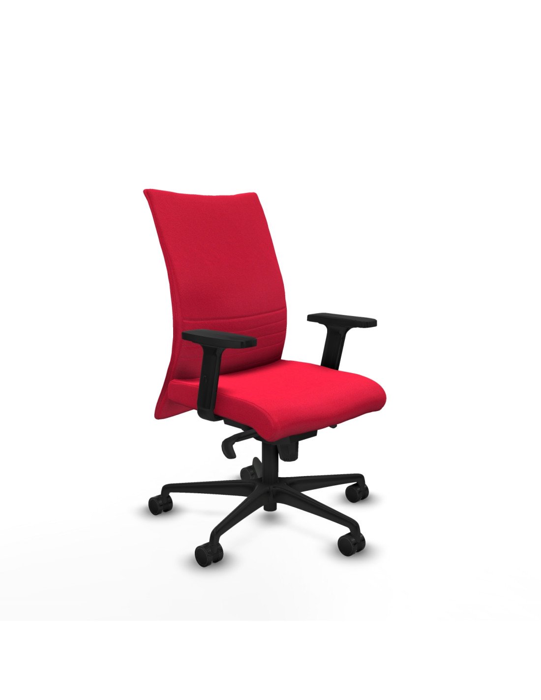 Piqueras y Crespo Albacete confidente sincro bali rojo brazos 2D base nailon ruedas 65 mm nailon