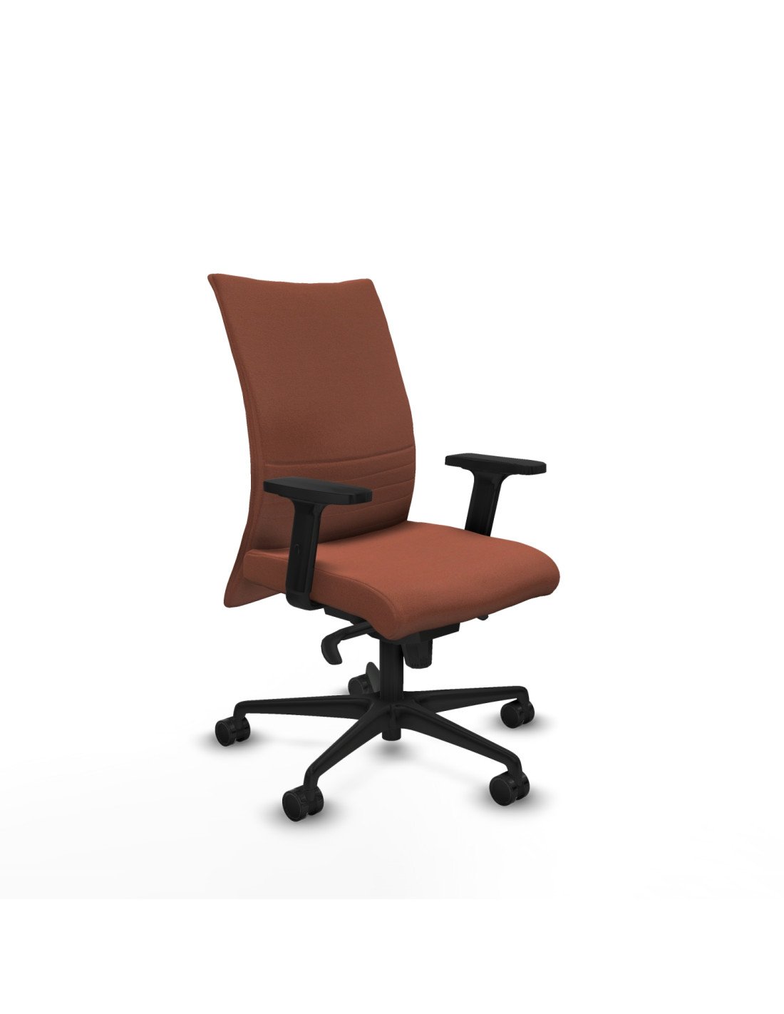 Piqueras y Crespo Albacete confidente sincro bali marr?n brazos 2D base nailon ruedas 65 mm nailon