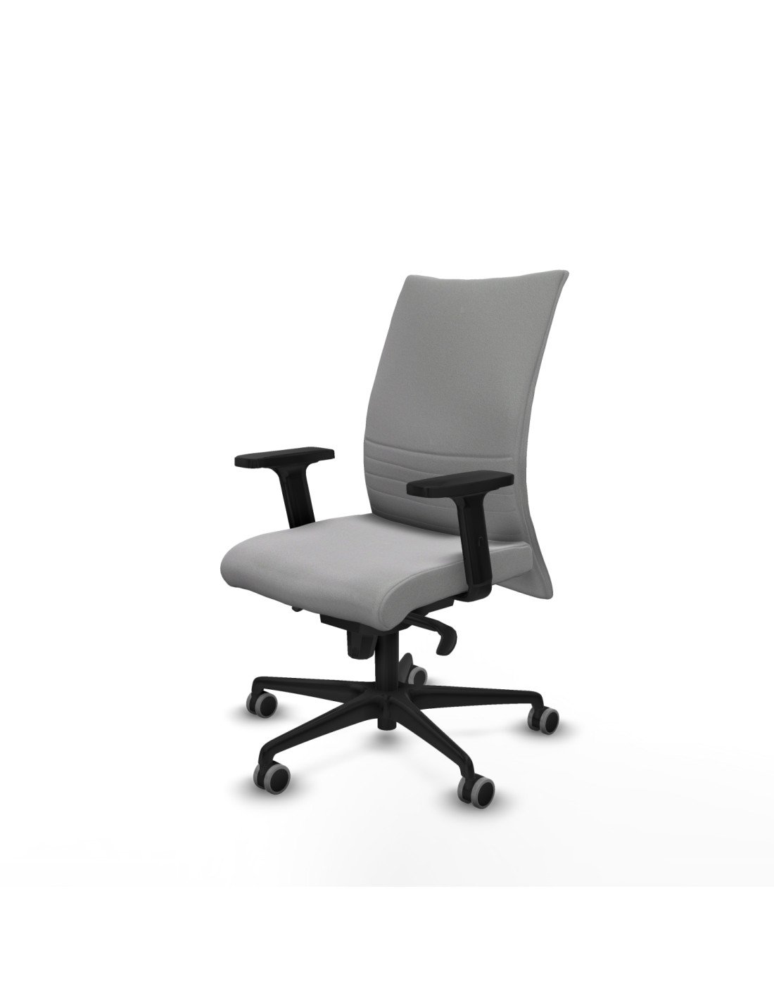 Piqueras y Crespo Albacete confidente sincro bali gris claro brazos 2D base nailon ruedas 65mm engomadas