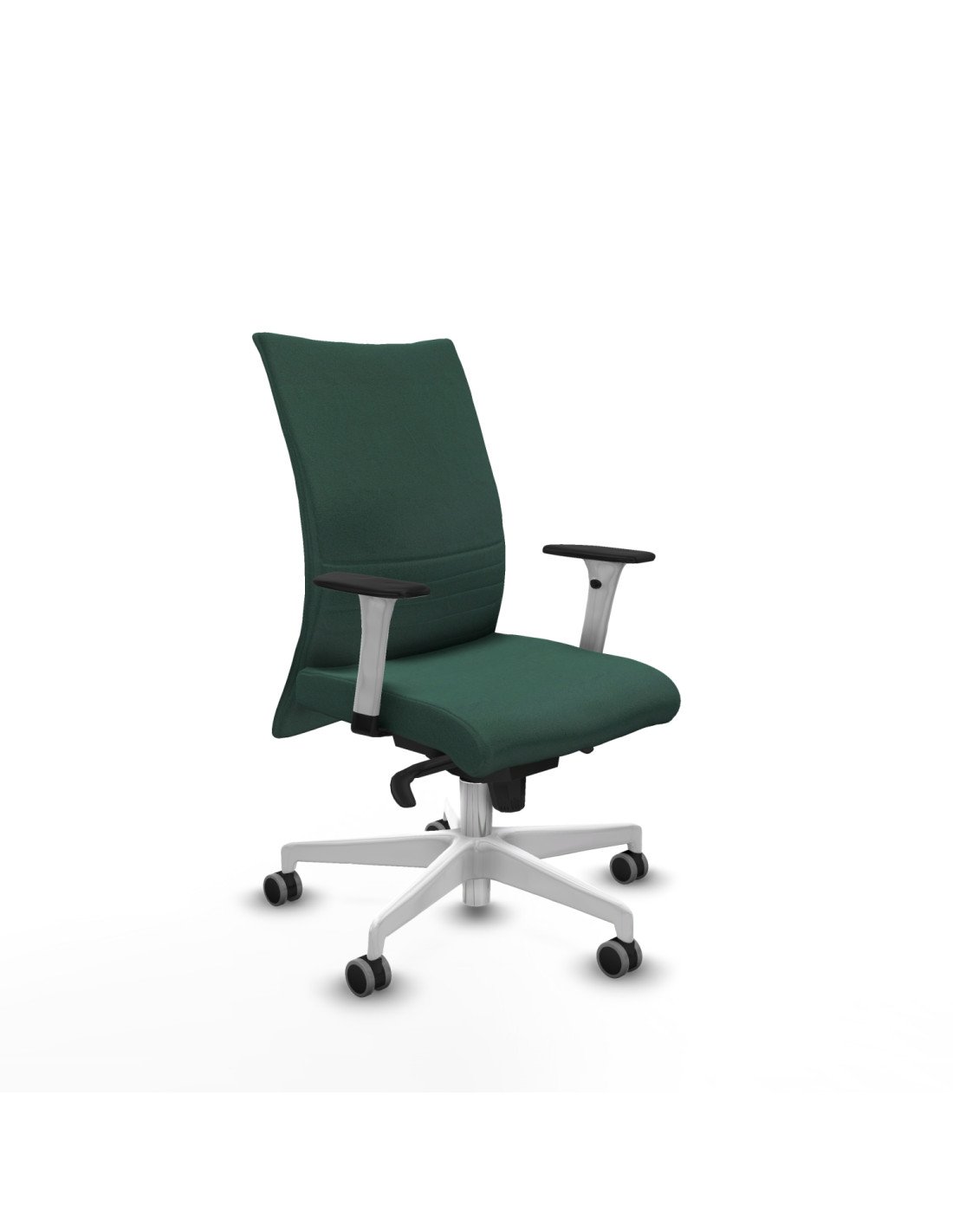 Piqueras y Crespo Albacete confidente sincro bali verde botella brazos 1D blancos base blanca ruedas 65mm engomadas