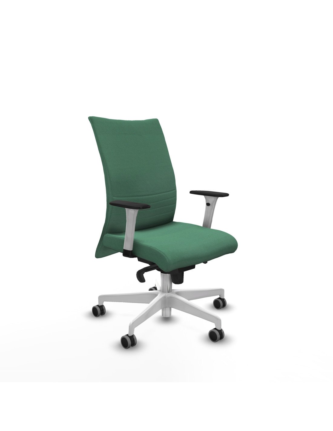 Piqueras y Crespo Albacete confidente sincro bali verde esmeralda brazos 1D blancos base blanca ruedas 65mm engomadas