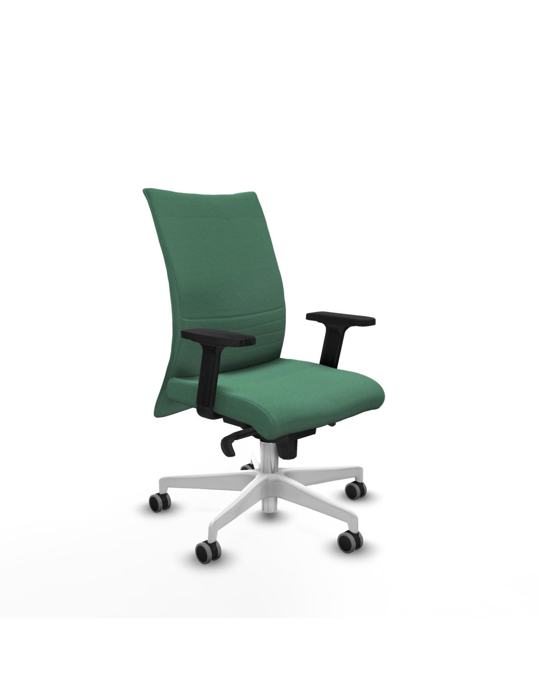 Piqueras y Crespo Albacete confidente sincro bali verde esmeralda brazos 2D base blanca ruedas 65mm engomadas