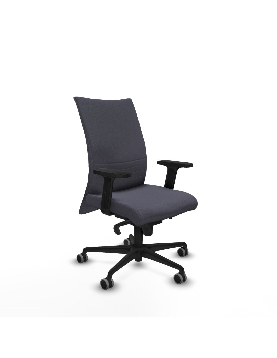 Piqueras y Crespo Albacete confidente sincro bali gris oscuro brazos 2D base nailon ruedas 65mm engomadas