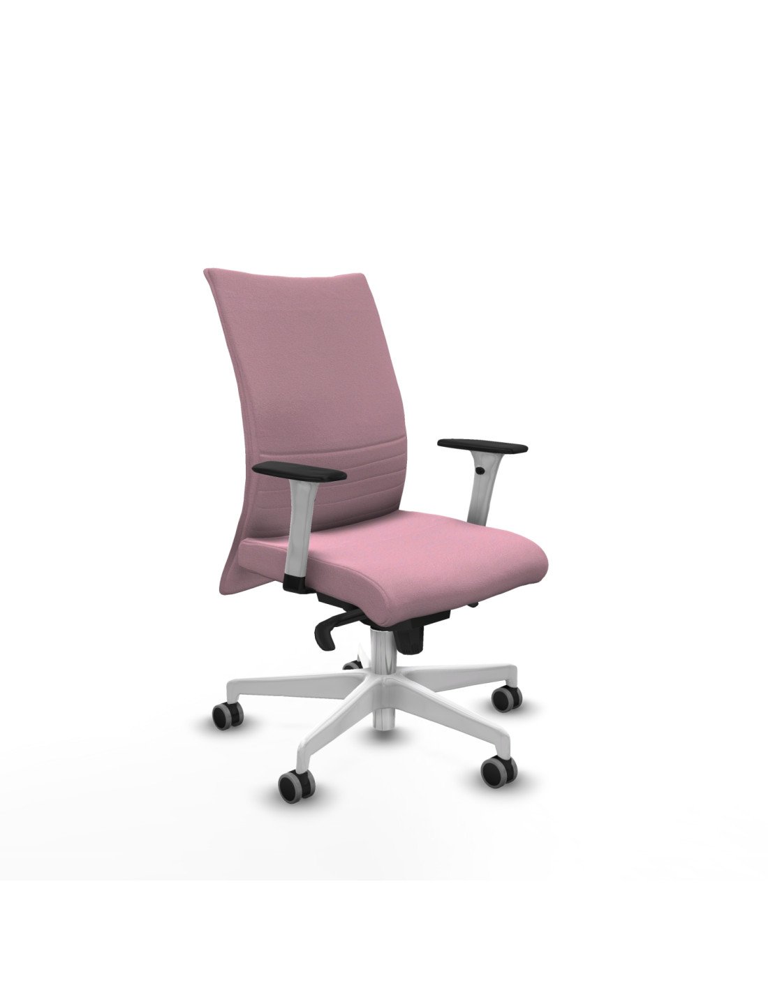 Piqueras y Crespo Albacete confidente sincro bali rosa brazos 1D blancos base blanca ruedas 65mm engomadas