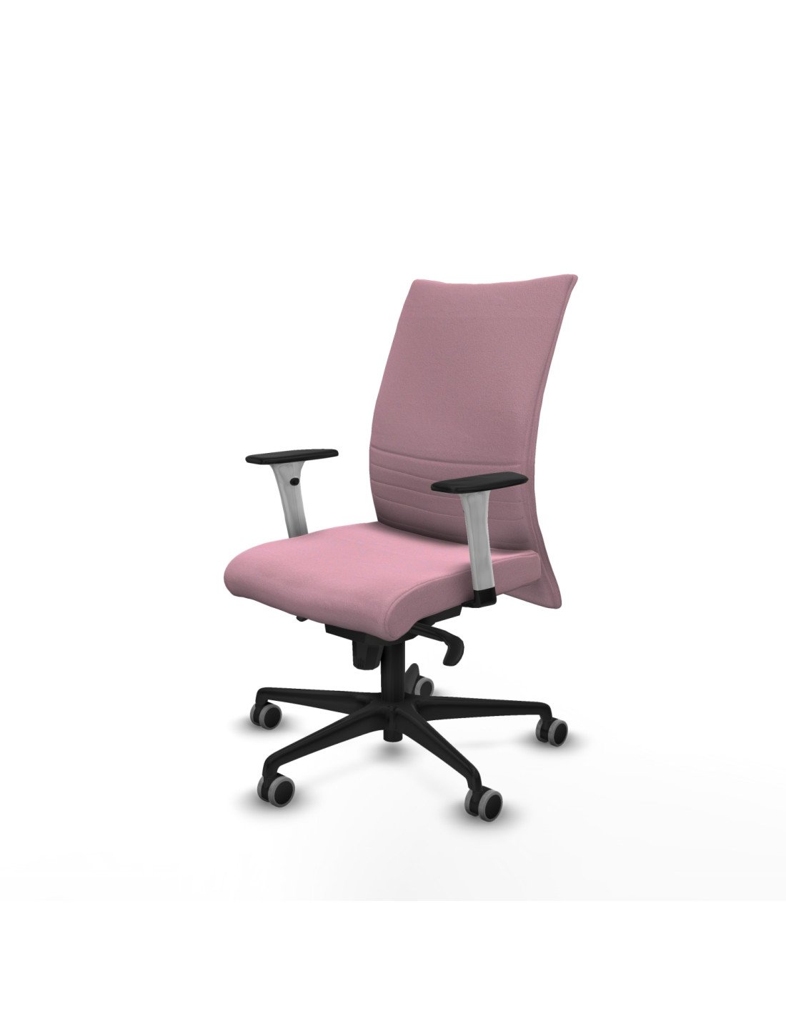 Piqueras y Crespo Albacete confidente sincro bali rosa brazos 1D blancos base nailon ruedas 65mm engomadas