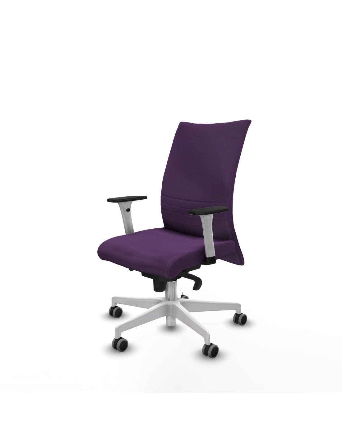 Piqueras y Crespo Albacete confidente sincro bali morado brazos 1D blancos base blanca ruedas 65mm engomadas