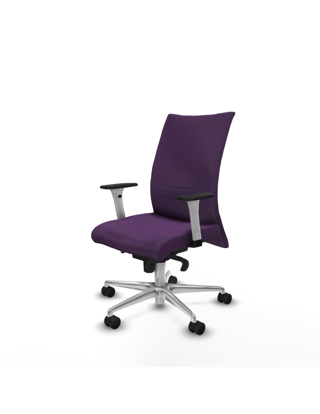 Piqueras y Crespo Albacete confidente sincro bali morado brazos 1D blancos base aluminio ruedas 65 mm nailon