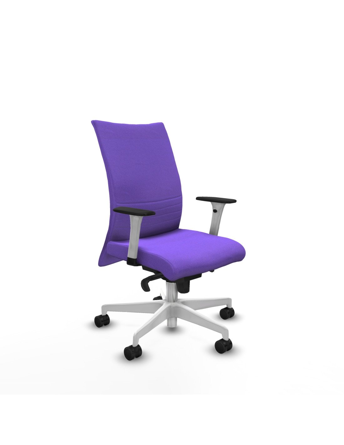 Piqueras y Crespo Albacete confidente sincro bali lila brazos 1D blancos base blanca ruedas 65 mm nailon