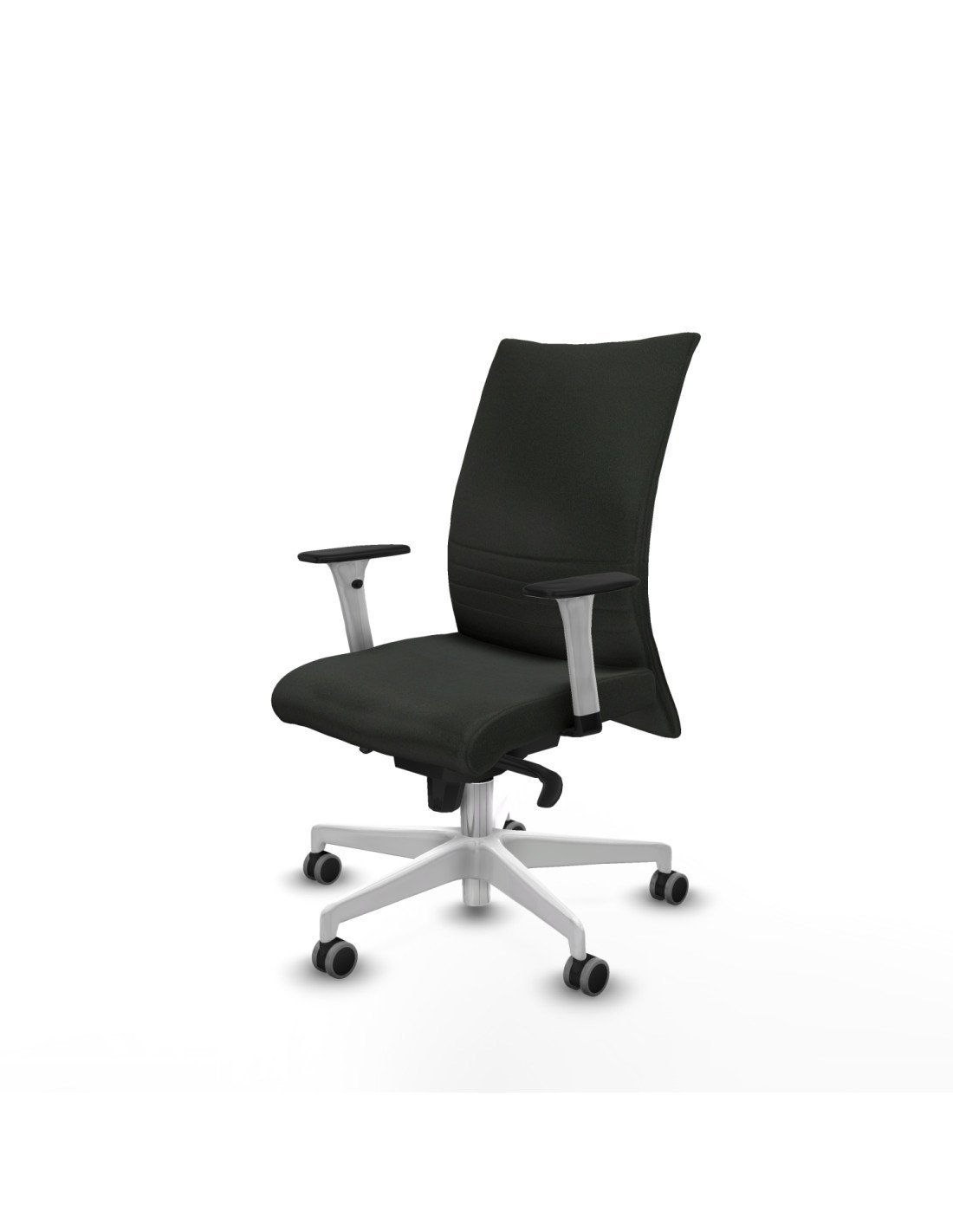 Piqueras y Crespo Albacete confidente sincro bali negro brazos 1D blancos base blanca ruedas 65mm engomadas