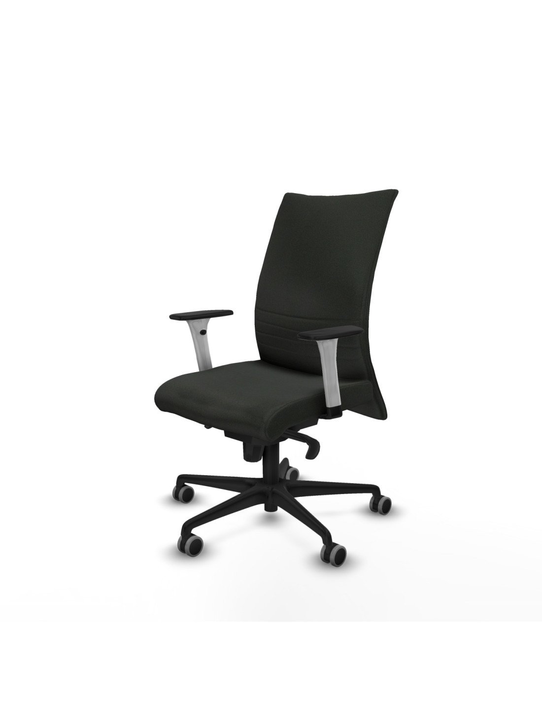 Piqueras y Crespo Albacete confidente sincro bali negro brazos 1D blancos base nailon ruedas 65mm engomadas