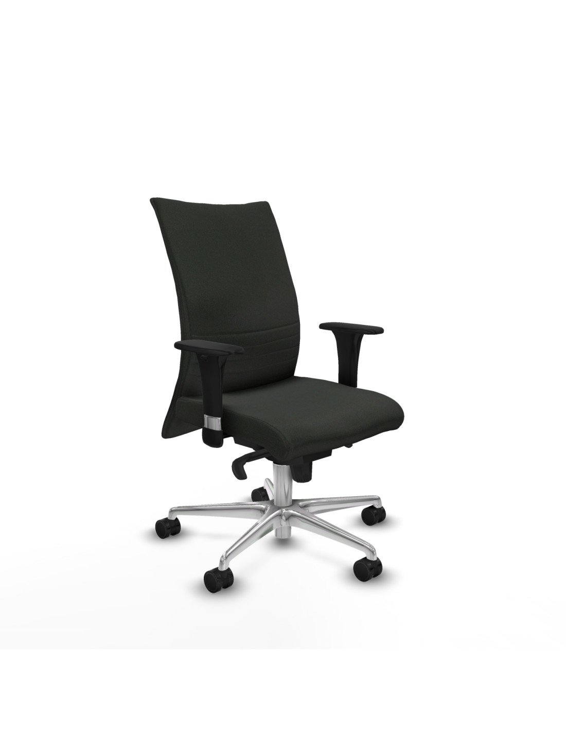 Piqueras y Crespo Albacete confidente sincro bali negro brazos 1D base aluminio ruedas 65 mm nailon