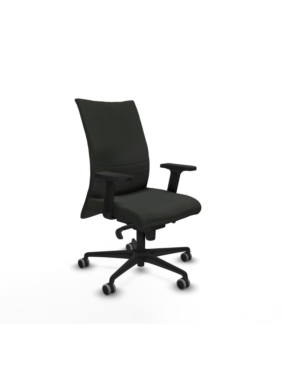 Piqueras y Crespo Albacete confidente sincro bali negro brazos 2D base nailon ruedas 65mm engomadas