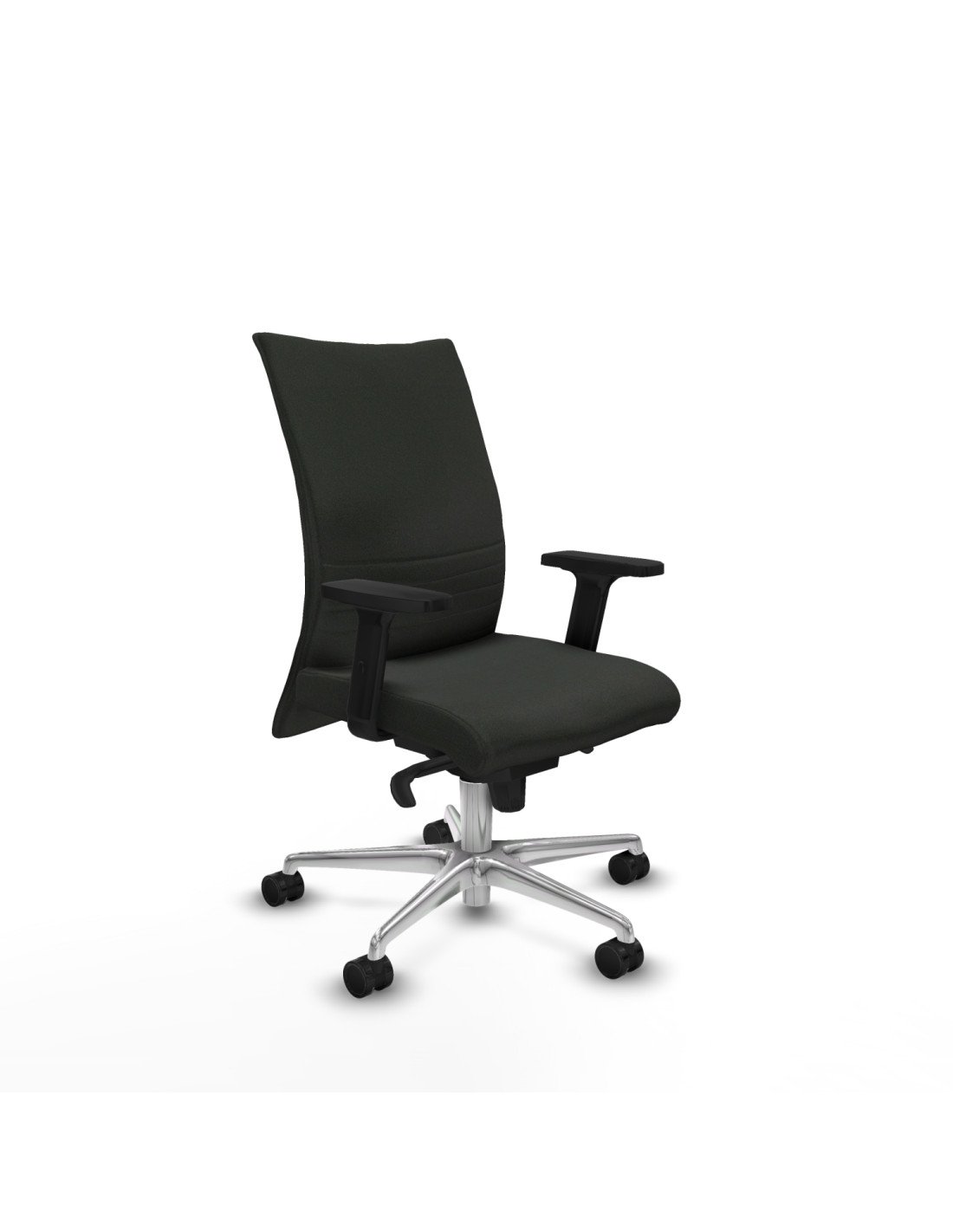 Piqueras y Crespo Albacete confidente sincro bali negro brazos 2D base aluminio ruedas 65 mm nailon