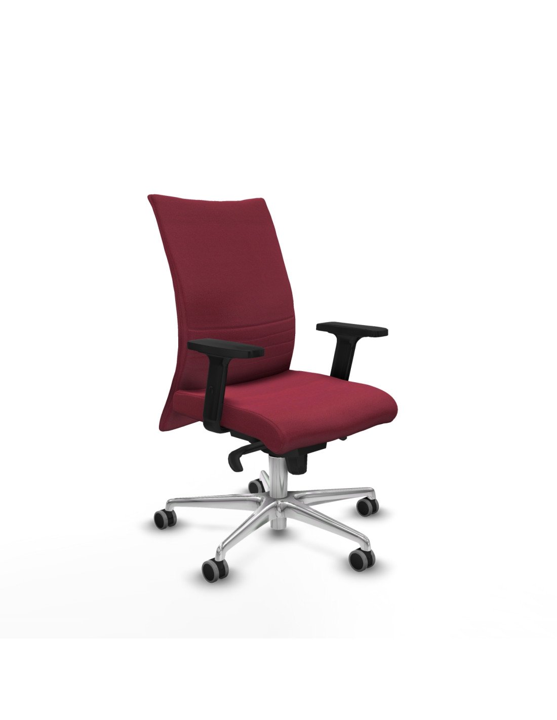 Piqueras y Crespo Albacete confidente sincro bali granate brazos 2D base aluminio ruedas 65mm engomadas