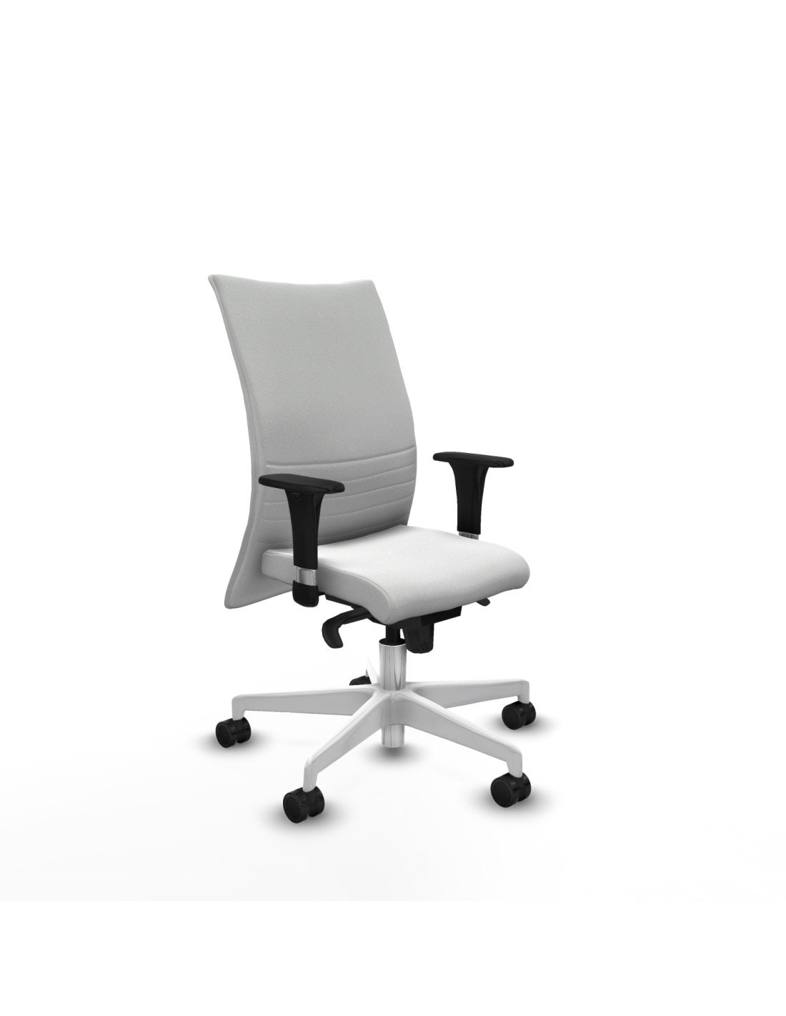 Piqueras y Crespo Albacete confidente XL sincro bali blanco brazos 1D cromados base blanca ruedas 65 mm nailon