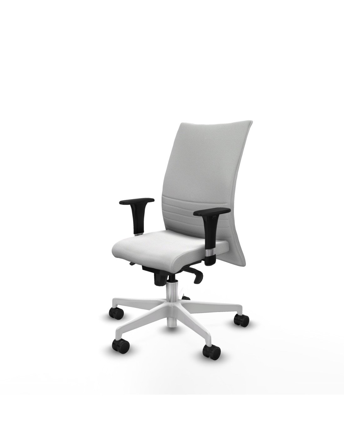 Piqueras y Crespo Albacete confidente XL sincro bali blanco brazos 1D cromados base blanca ruedas 65 mm nailon