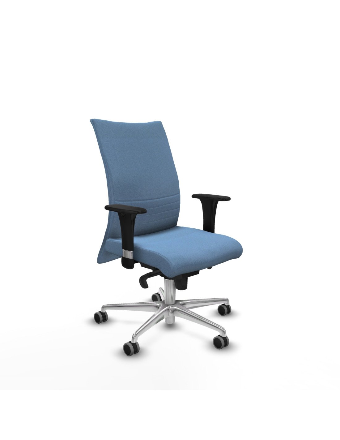 Piqueras y Crespo Albacete confidente XL sincro bali azul cielo brazos 1D cromados base aluminio ruedas 65mm engomadas