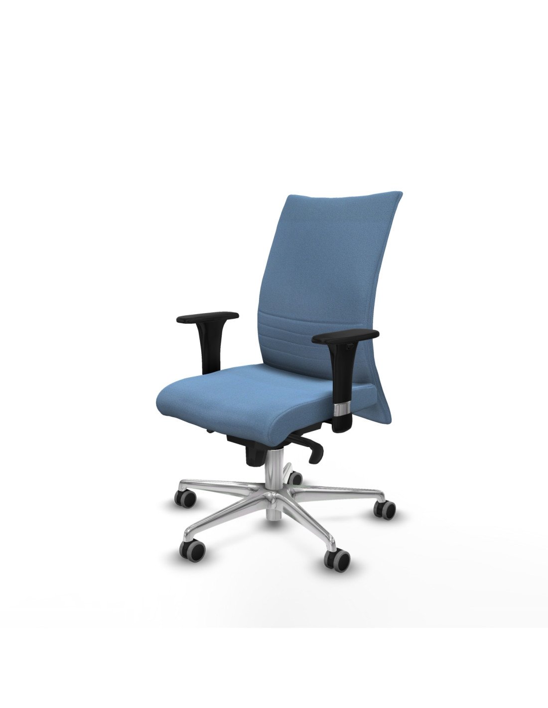 Piqueras y Crespo Albacete confidente XL sincro bali azul cielo brazos 1D cromados base aluminio ruedas 65mm engomadas