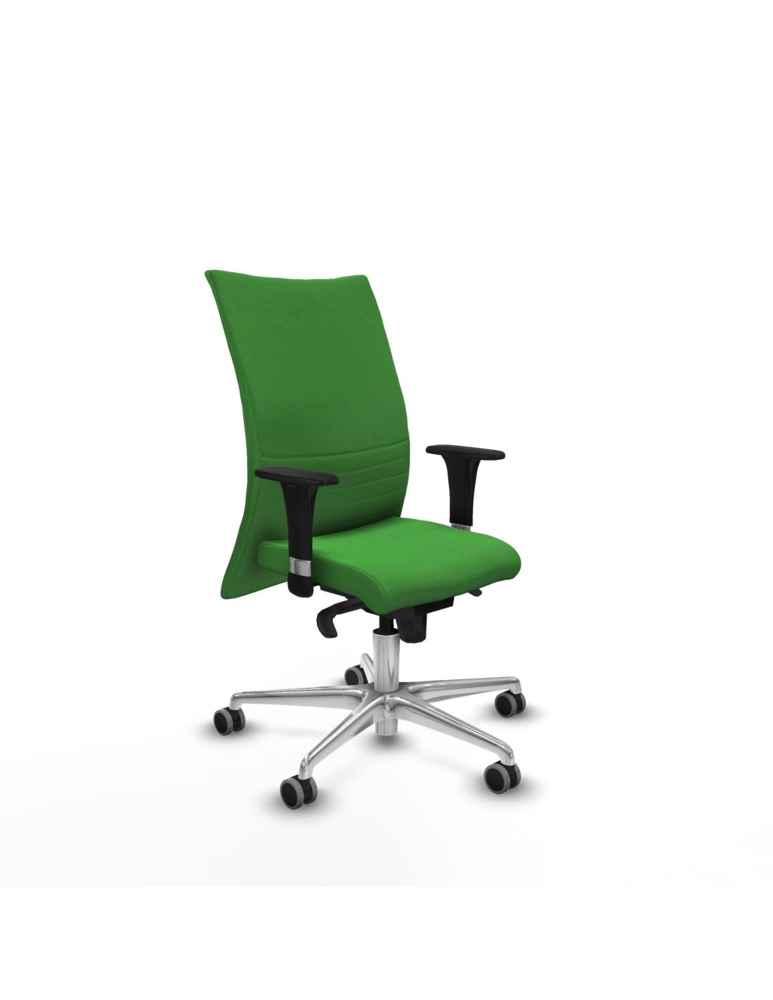 Piqueras y Crespo Albacete confidente XL sincro bali verde brazos 1D cromados base aluminio ruedas 65mm engomadas