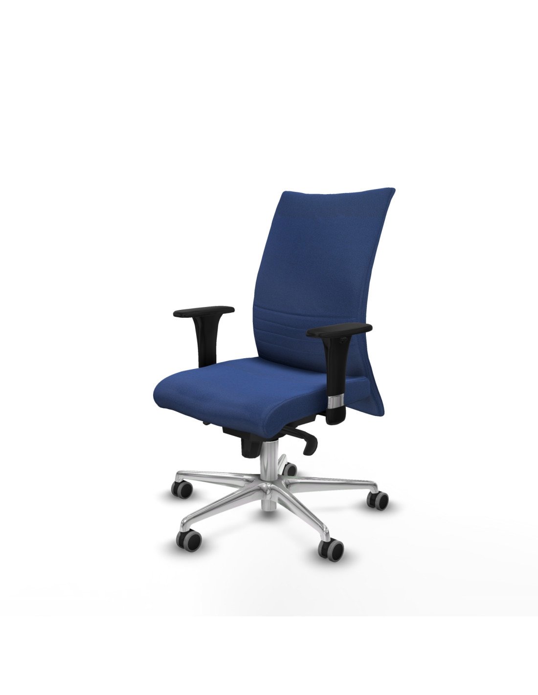 Piqueras y Crespo Albacete confidente XL sincro bali azul marino brazos 1D cromados base aluminio ruedas 65mm engomadas