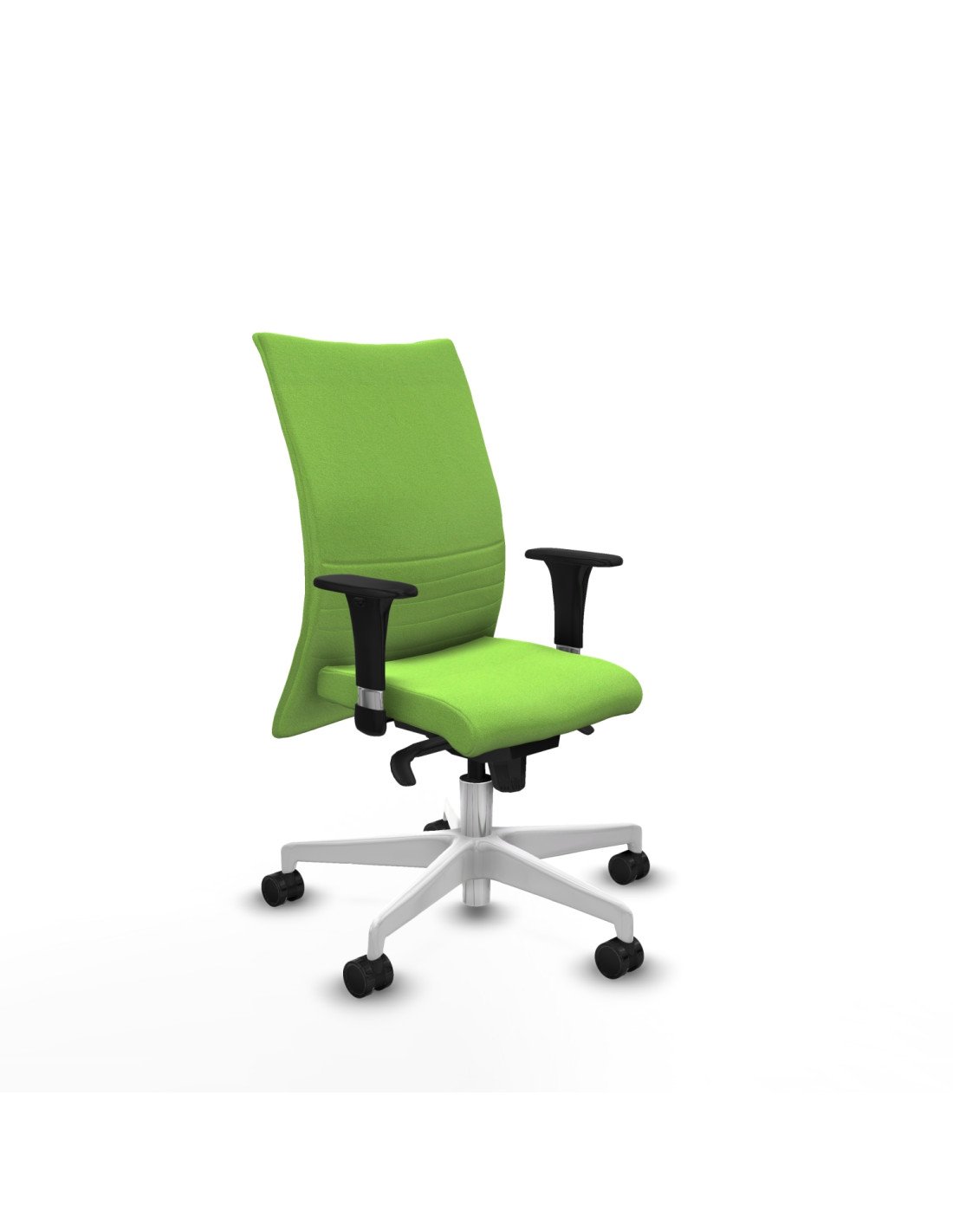 Piqueras y Crespo Albacete confidente XL sincro bali pistacho brazos 1D cromados base blanca ruedas 65 mm nailon