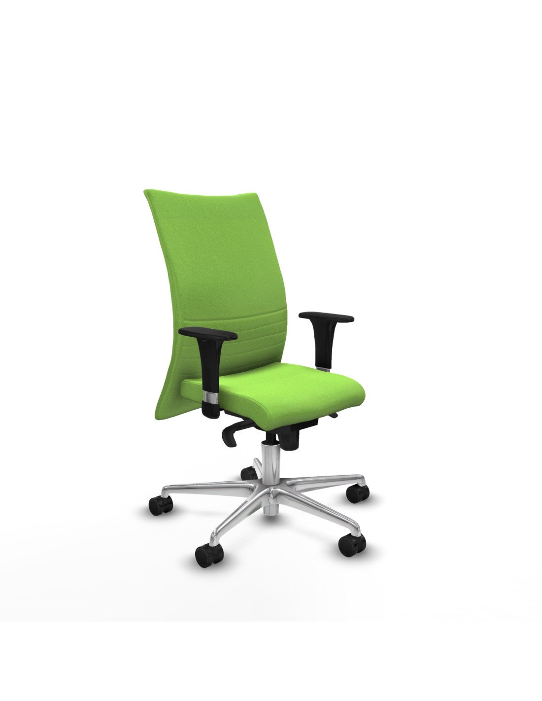 Piqueras y Crespo Albacete confidente XL sincro bali pistacho brazos 1D cromados base aluminio ruedas 65 mm nailon