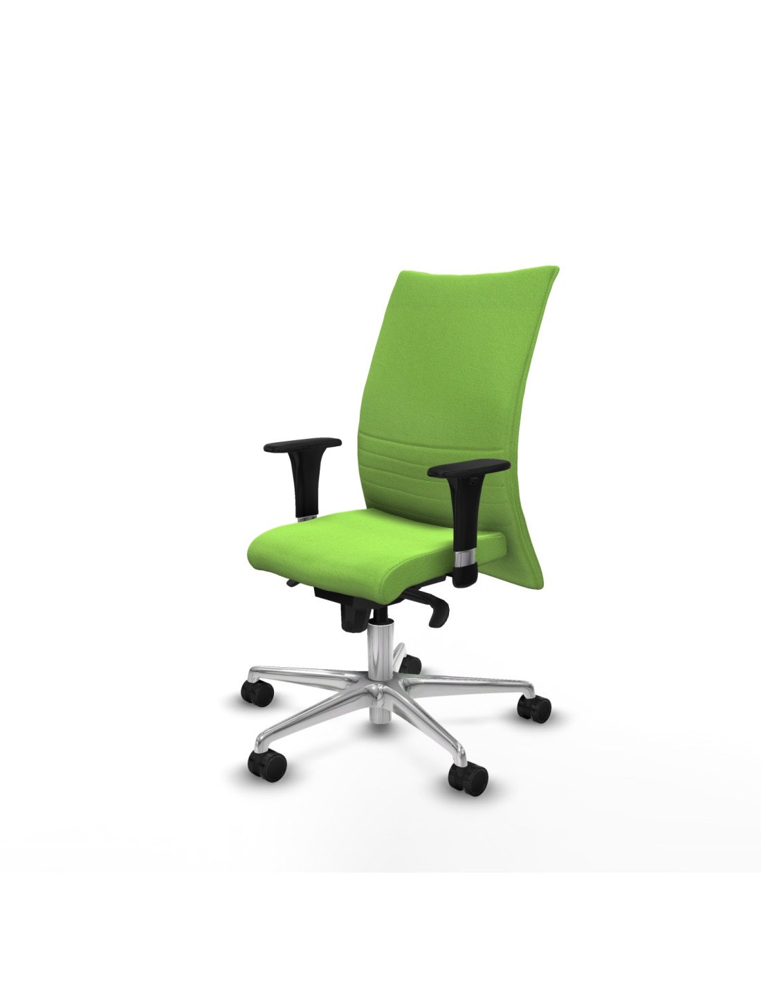 Piqueras y Crespo Albacete confidente XL sincro bali pistacho brazos 1D cromados base aluminio ruedas 65 mm nailon