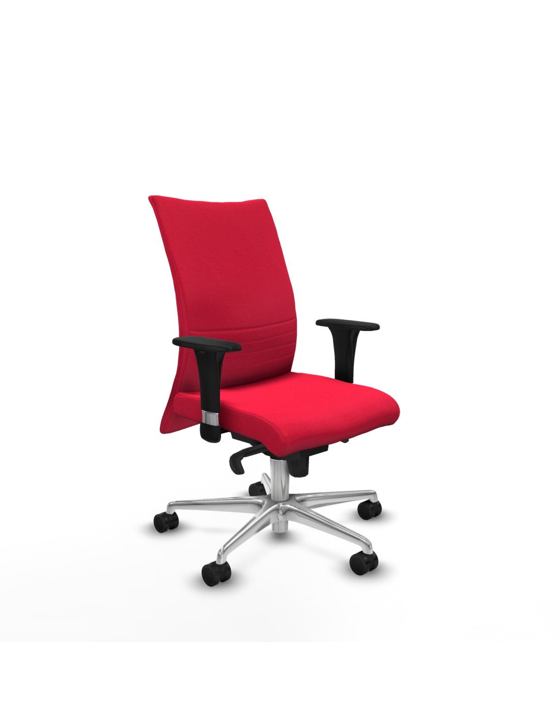 Piqueras y Crespo Albacete confidente XL sincro bali rojo brazos 1D cromados base aluminio ruedas 65 mm nailon