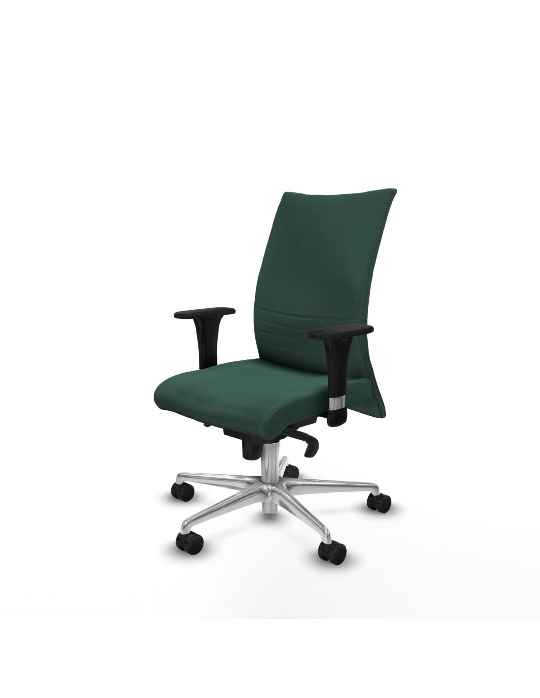 Piqueras y Crespo Albacete confidente XL sincro bali verde botella brazos 1D cromados base aluminio ruedas 65 mm nailon