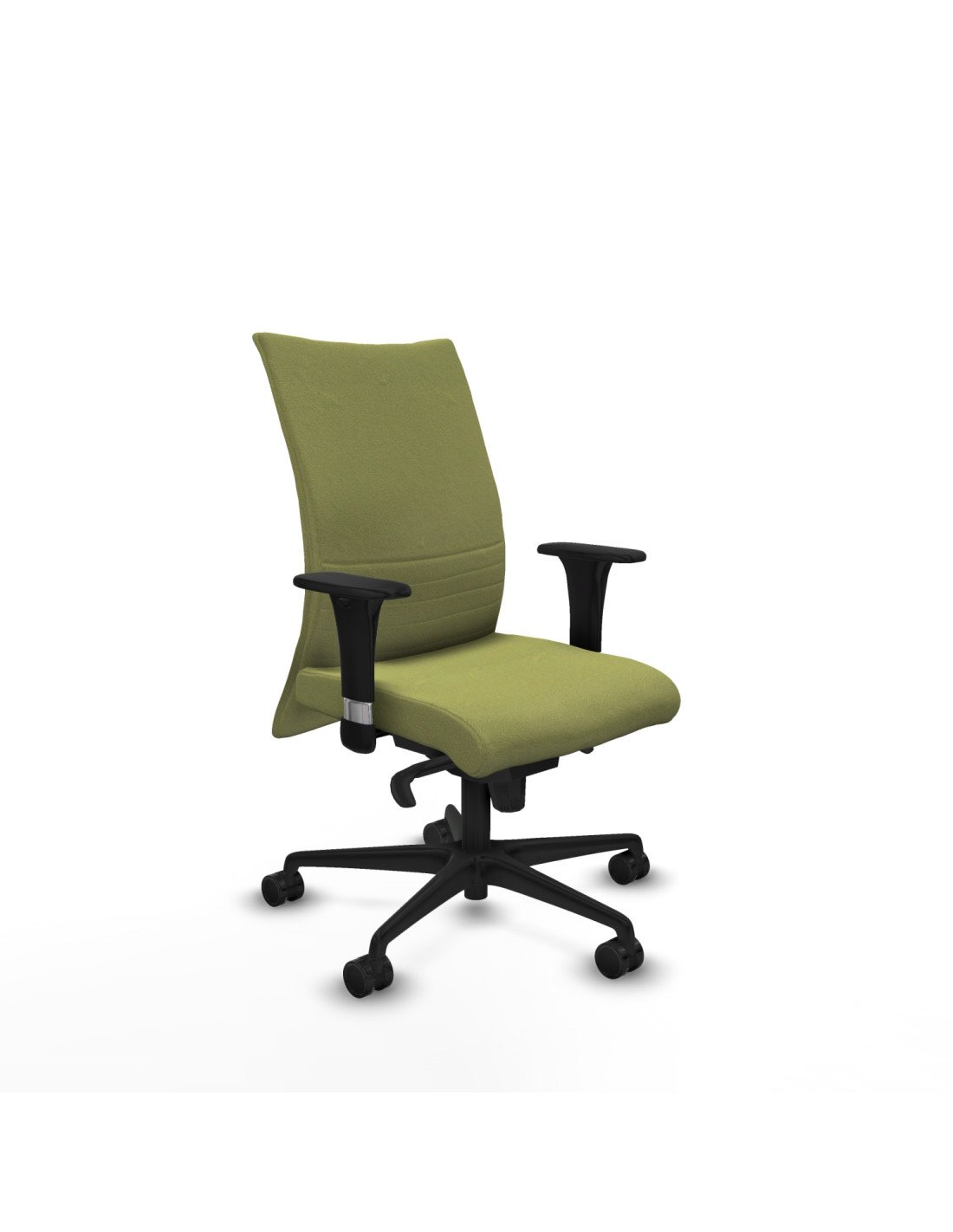 Piqueras y Crespo Albacete confidente XL sincro bali verde oliva brazos 1D cromados base nailon ruedas 65 mm nailon