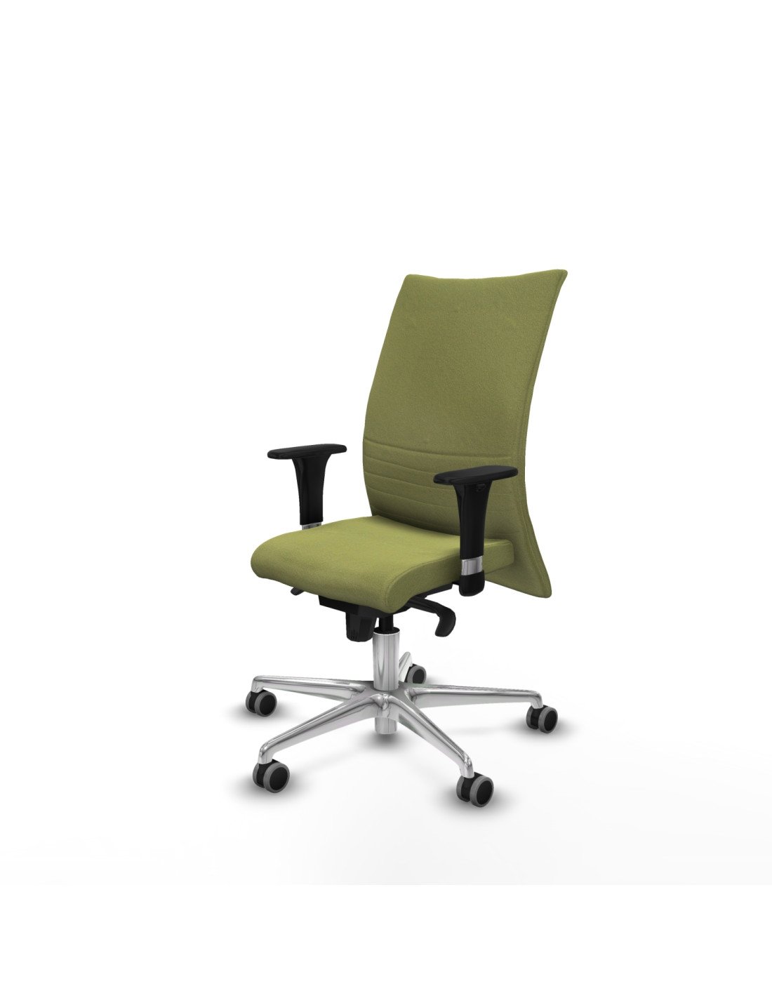 Piqueras y Crespo Albacete confidente XL sincro bali verde oliva brazos 1D cromados base aluminio ruedas 65mm engomadas