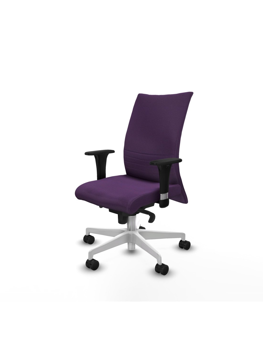 Piqueras y Crespo Albacete confidente XL sincro bali morado brazos 1D cromados base blanca ruedas 65 mm nailon