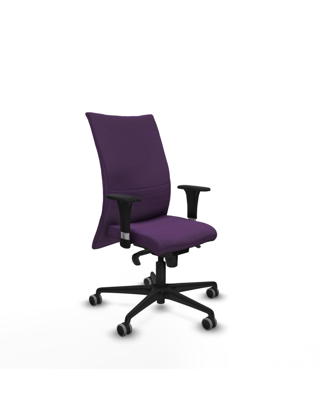 Piqueras y Crespo Albacete confidente XL sincro bali morado brazos 1D cromados base nailon ruedas 65mm engomadas