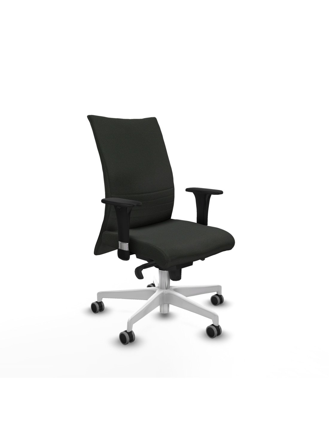 Piqueras y Crespo Albacete confidente XL sincro bali negro brazos 1D cromados base blanca ruedas 65mm engomadas