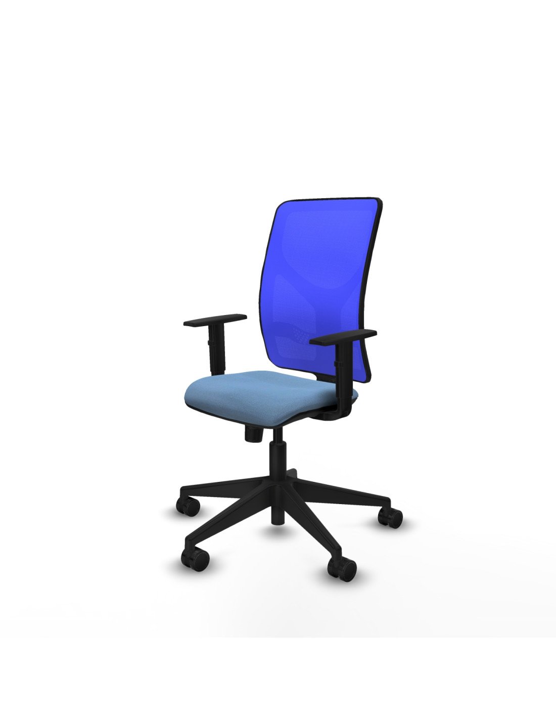 Piqueras y Crespo Motilla sincro malla azul bali azul cielo brazos 1D base piramidal  ruedas 65mm nailon