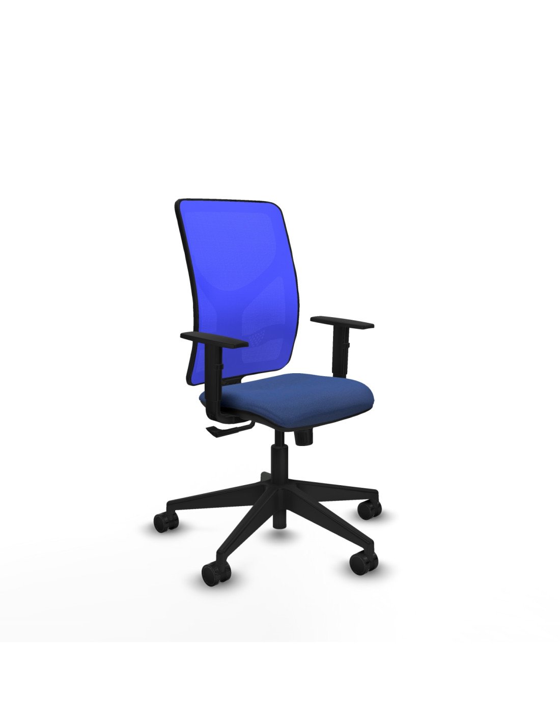 Piqueras y Crespo Motilla sincro malla azul bali azul marino brazos 1D base piramidal  ruedas 65mm nailon