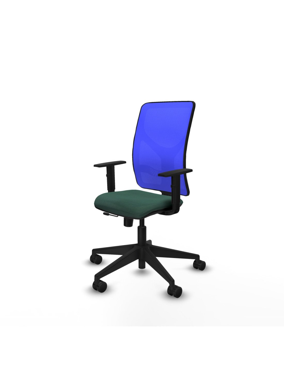 Piqueras y Crespo Motilla traslack malla azul bali verde botella brazos 1D base piramidal  ruedas 65mm nailon