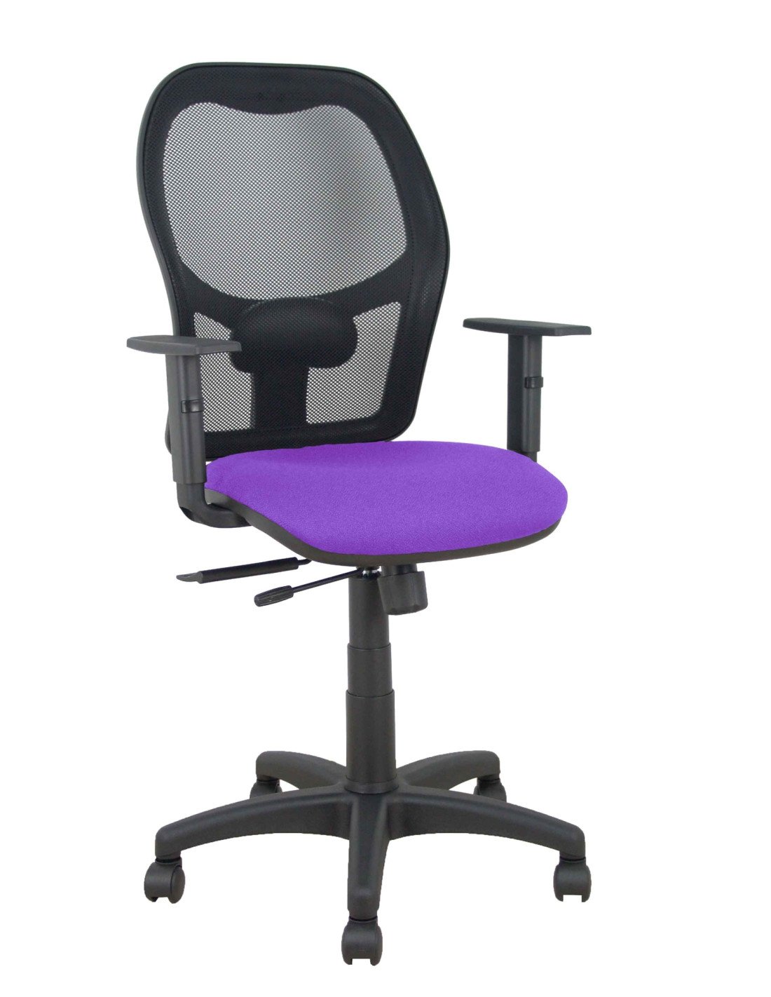 Piqueras y Crespo Silla Aloc?n traslack malla negra asiento bali lila brazos regulables