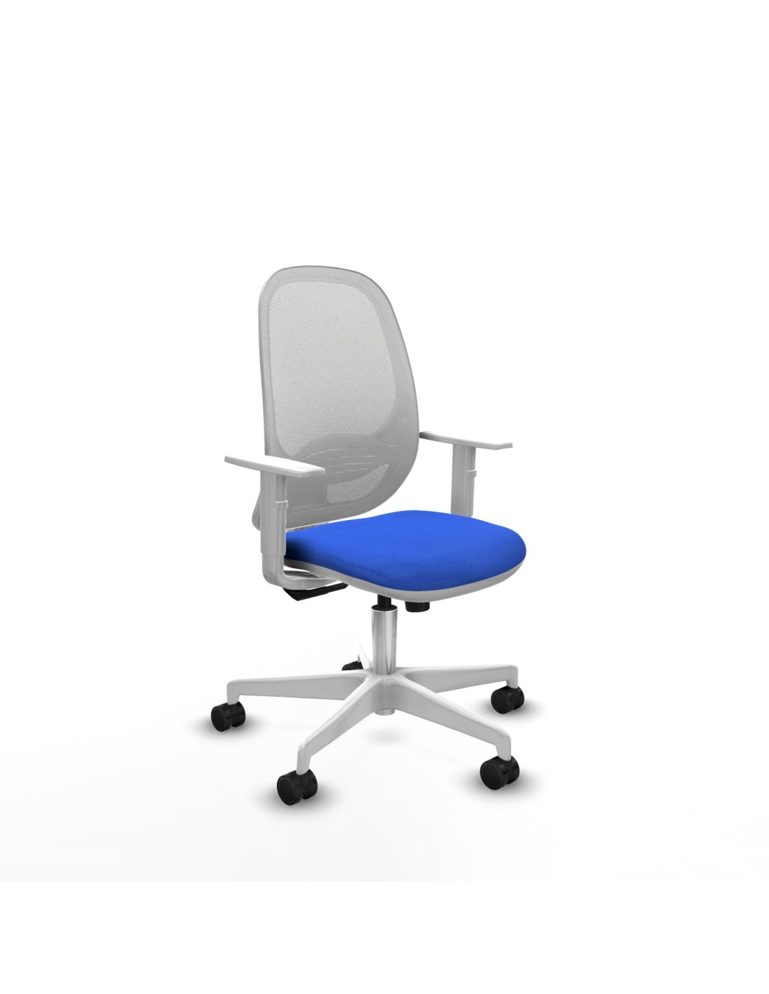 Piqueras y Crespo Cilanco blanca sincro malla blanca bali azul brazos blancos base blanca ruedas 65mm nailon