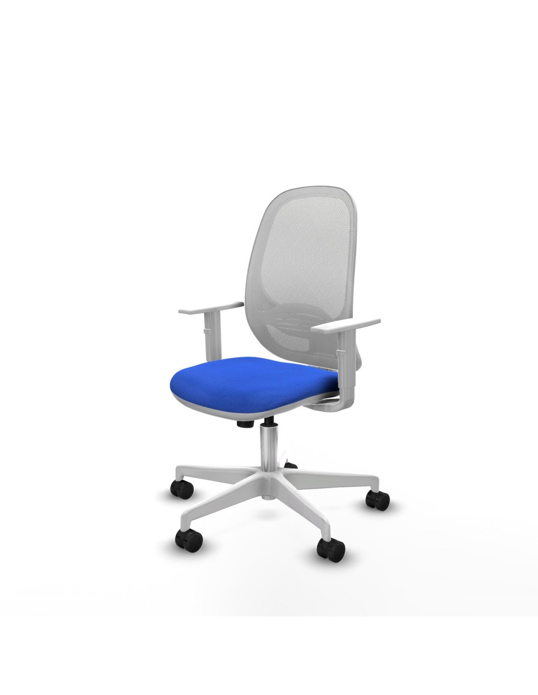 Piqueras y Crespo Cilanco blanca sincro malla blanca bali azul brazos blancos base blanca ruedas 65mm nailon