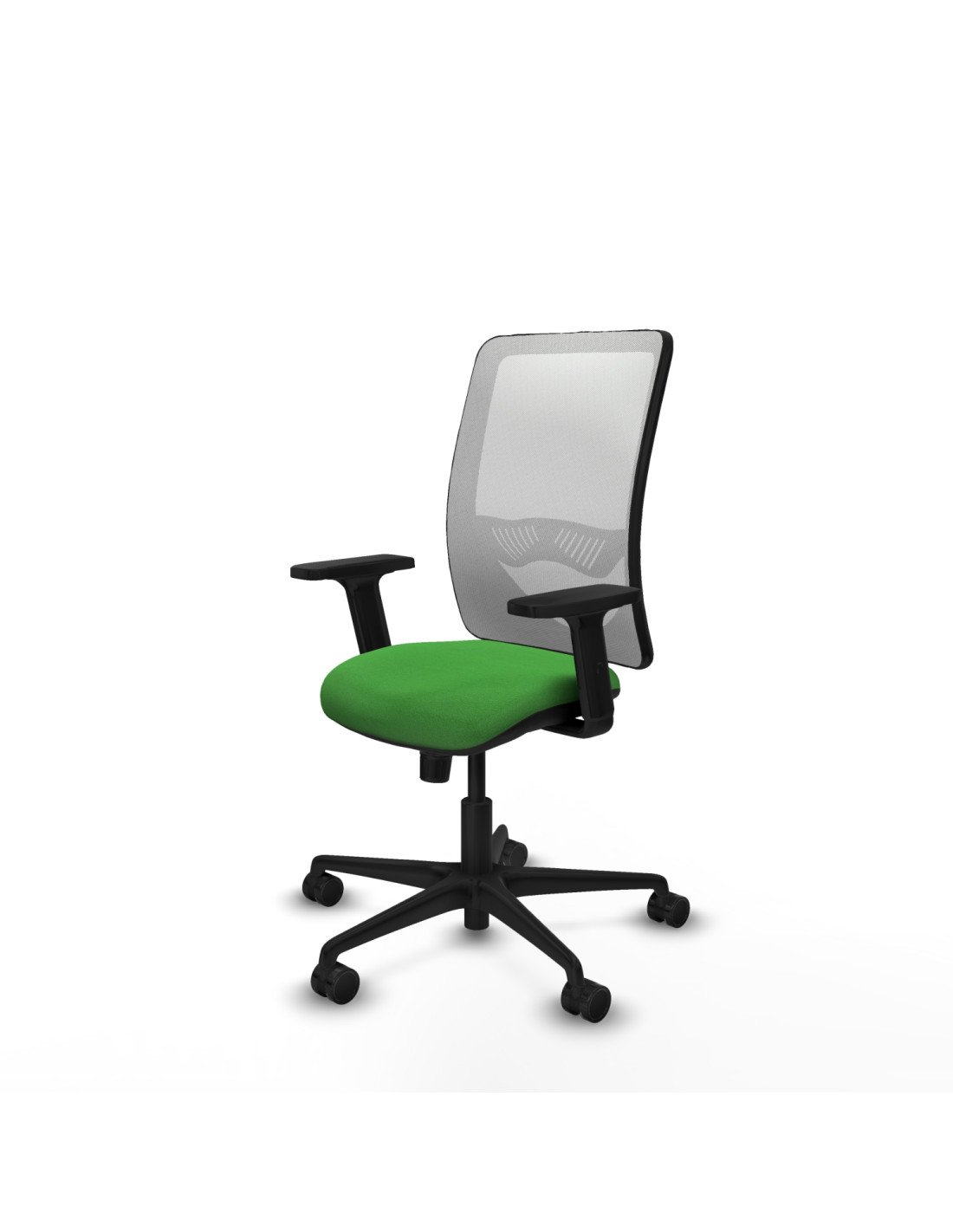 Piqueras y Crespo Zulema sincro malla blanca bali verde brazos 2D base nailon  ruedas 65mm nailon