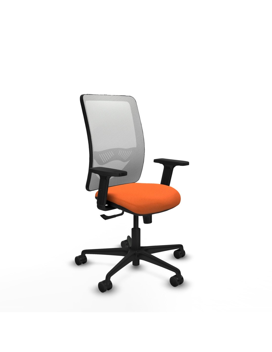 Piqueras y Crespo Zulema sincro malla blanca bali naranja brazos 2D base nailon ruedas 65mm nailon