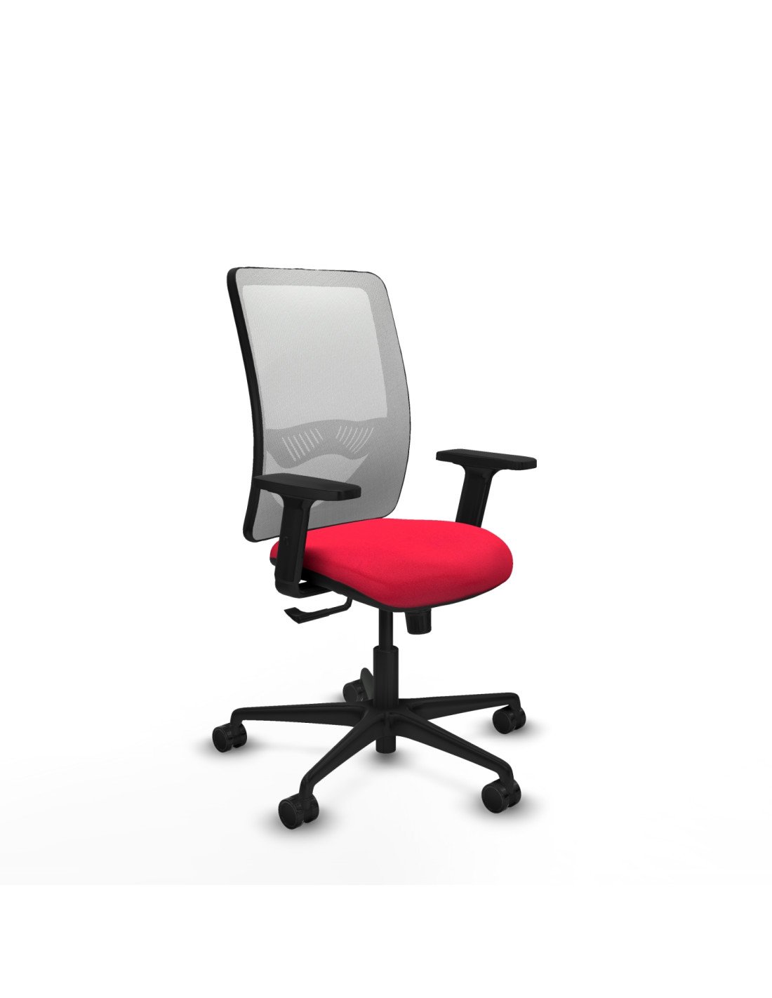 Piqueras y Crespo Zulema sincro malla blanca bali rojo brazos 2D base nailon  ruedas 65mm nailon