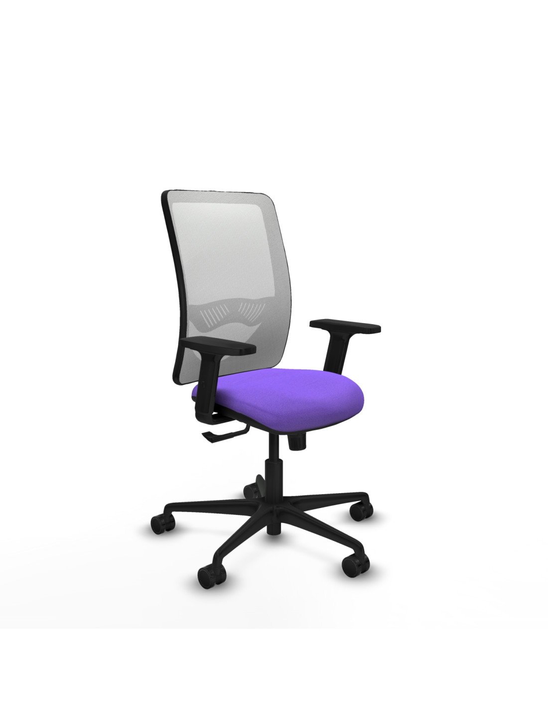 Piqueras y Crespo Zulema sincro malla blanca bali lila brazos 2D base nailon ruedas 65mm nailon