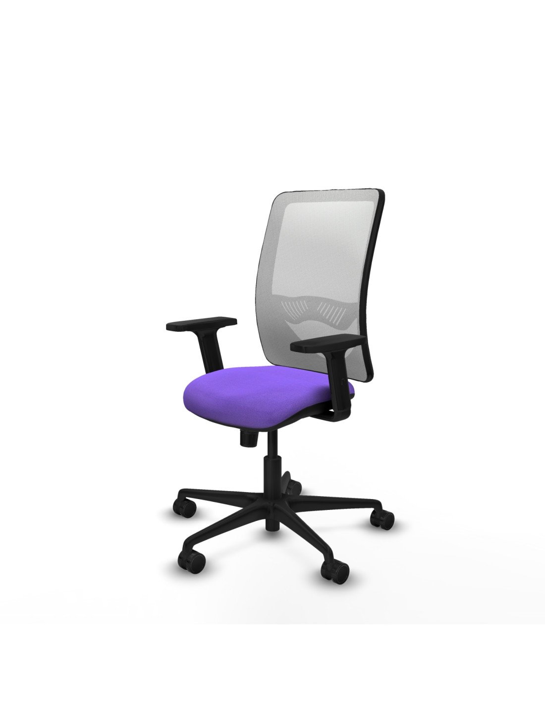 Piqueras y Crespo Zulema sincro malla blanca bali lila brazos 2D base nailon  ruedas 65mm nailon