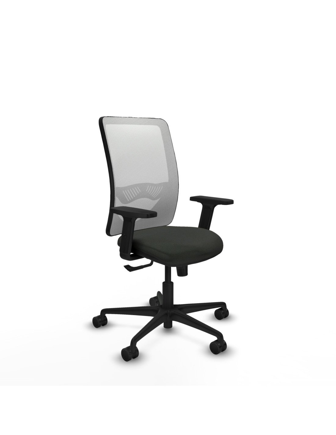 Piqueras y Crespo Zulema sincro malla blanca bali negro brazos 2D base nailon  ruedas 65mm nailon