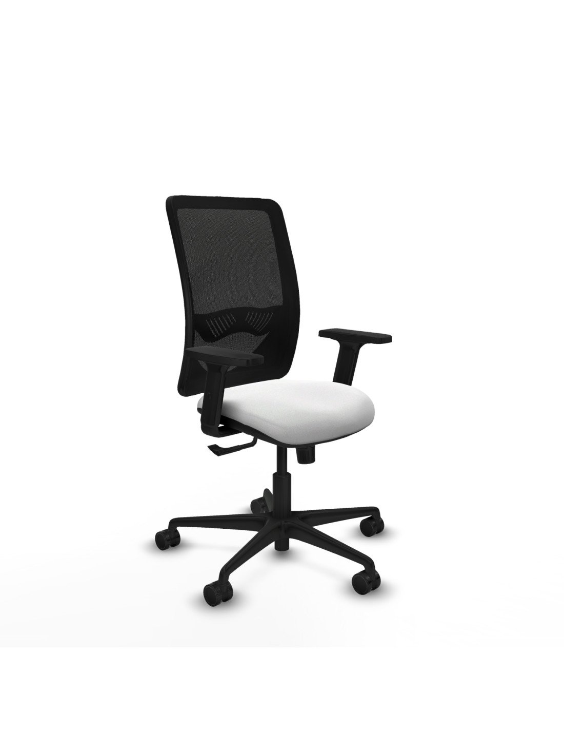 Piqueras y Crespo Zulema sincro malla negra bali blanco brazos 2D base nailon  ruedas 65mm nailon