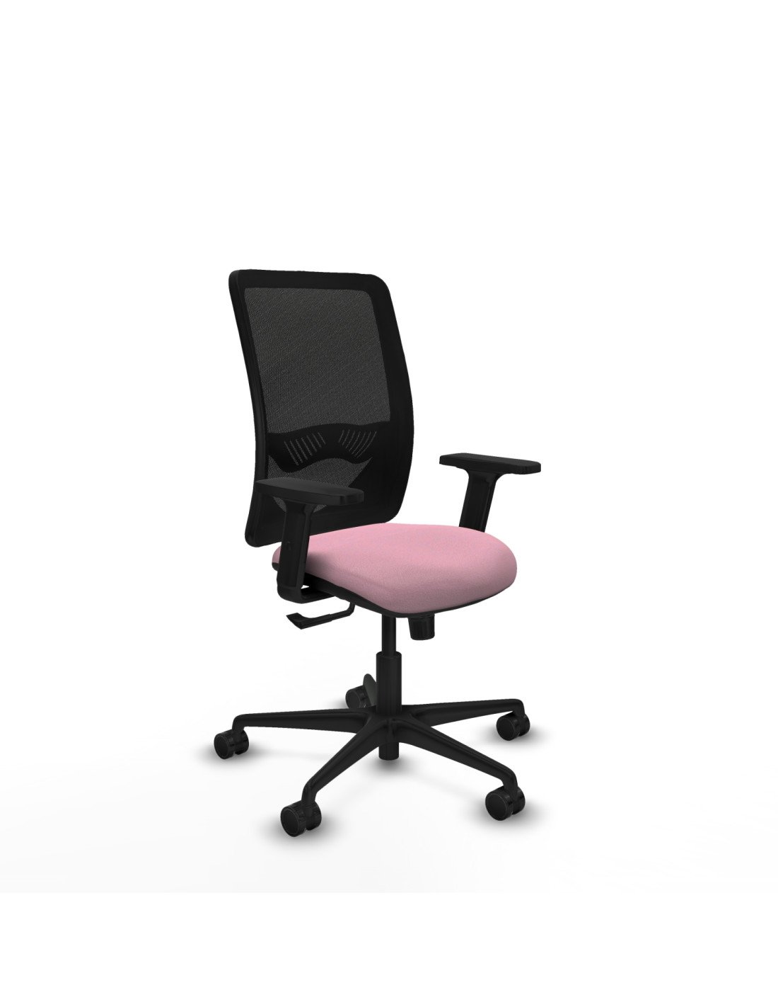 Piqueras y Crespo Zulema sincro malla negra bali rosa brazos 2D base nailon  ruedas 65mm nailon